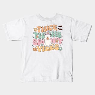 Halloween - Thick Thighs Spooky Vibes Kids T-Shirt